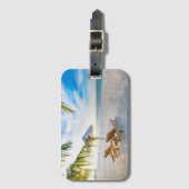 Amazing Beach Sunset Bagagelabel (Voorkant (verticaal))