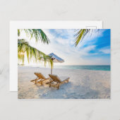 Amazing Beach Sunset Briefkaart (Voorkant / Achterkant)