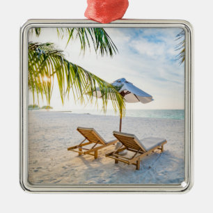 Amazing Beach Sunset Metalen Ornament
