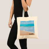 Amazing Beach Tropical Scene Foto Tote Bag (Voorkant (product))