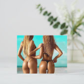 Amazing! Bikini Babes briefkaart (Staand voorkant)