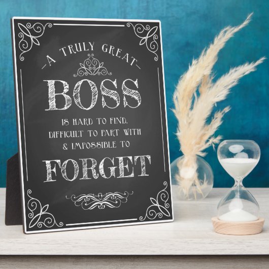 Amazing boss thank  you plaque (Côté)