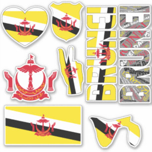 Amazing Brunei Shapes National Symbols Sticker