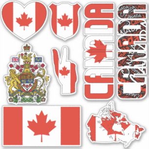 Amazing Canada Shapes National Symbols Sticker