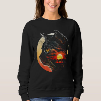 Amazing Cat Vintage Retro Aesthetic Cat  Graphic Trui