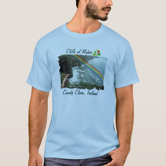 Amazing Cliffs of Moher Ireland Design #3 T-shirt (Voorkant)