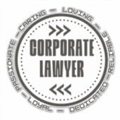 Amazing Corporate Lawyer Sticker (Voorkant)