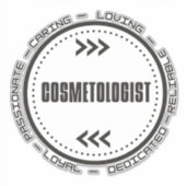 Amazing Cosmetoloog Sticker (Voorkant)