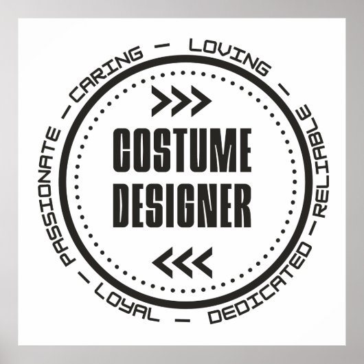 Amazing Costume Designer Poster (Voorkant)