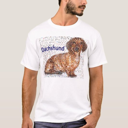 Amazing Dachshund Dog Montage T-shirt (Voorkant)