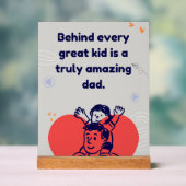 Amazing Dad-Inspirational Fathers Love Quote (Neutre)