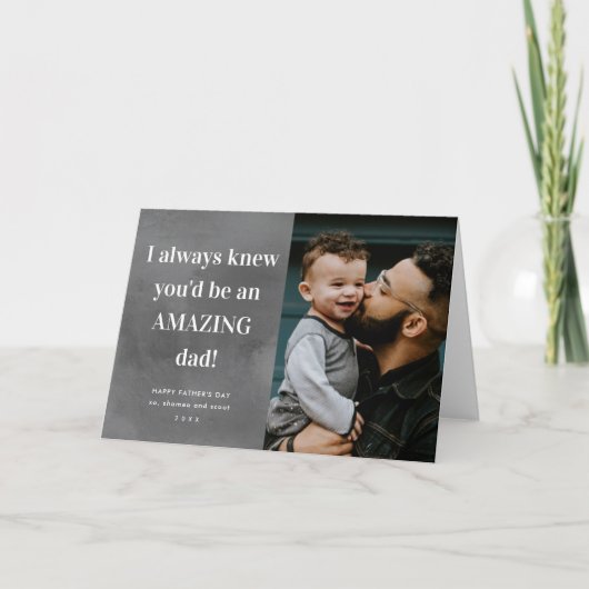 Amazing dad Vaderdag Kaart (Voorkant)