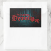 Amazing Demon Boy Rechthoekige Sticker (Tas)