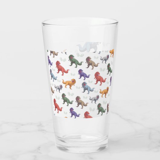 Amazing dinosaur glass cup glas (Achterkant)