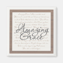 Amazing Grace - 2-inch Square Magnet Magneet