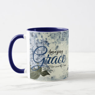 Amazing Grace blauwe hortensia   Mok
