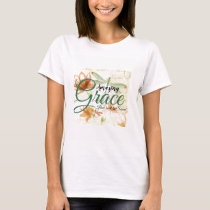 Amazing Grace Bloemen en libel T-shirt