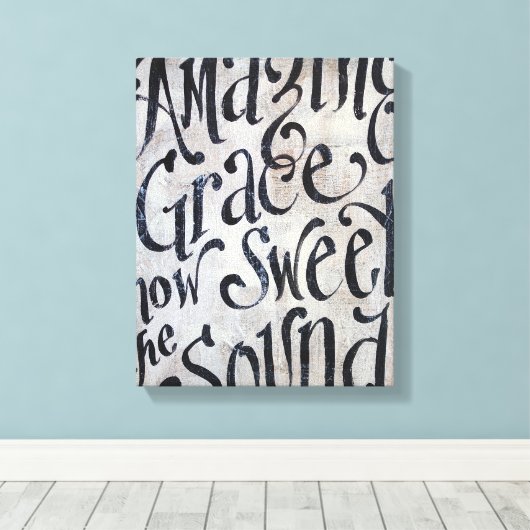Amazing Grace Canvas Afdruk (Insitu (Houten vloer))