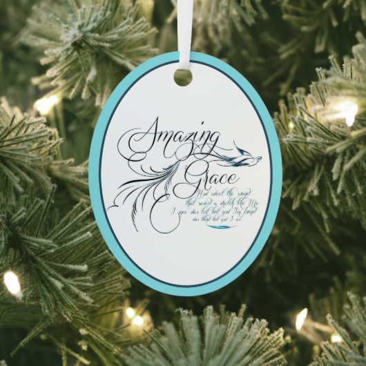 Amazing Grace Ceramic Ornament (Insitu)