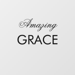 Amazing Grace Church kan tekstgeling veranderen Raamsticker