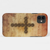 Amazing Grace Cross op Aged  Sheet Musical Case-Mate iPhone Case (Achterkant (horizontaal))