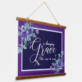 Amazing Grace floral Hangend Wandkleed (Gebogen)