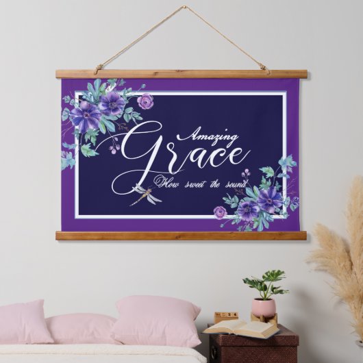 Amazing Grace floral Hangend Wandkleed (Slaapkamer)
