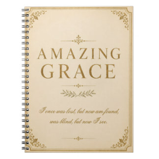 Amazing Grace Gebedsdagboek | Vintage Christelijk Notitieboek