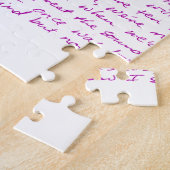 Amazing Grace handgeschreven teksten Legpuzzel (Zijkant)