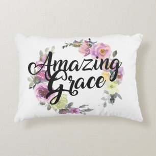 Amazing Grace How Sweet The Sound Bloem Accent Kussen