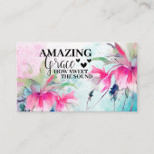 Amazing Grace How Sweet the Sound Christian Hymn Visitekaartje (Voorkant)