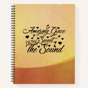 Amazing Grace How Sweet the Sound Hymn Notitieboek