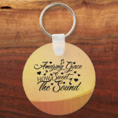 Amazing Grace How Sweet the Sound Hymn Sleutelhanger (Voorkant)
