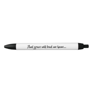 Amazing Grace Hymn Lyric Quote Zwarte Inkt Pen