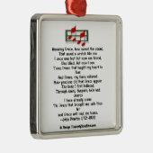 Amazing Grace Hymn Metalen Ornament (Rechts)