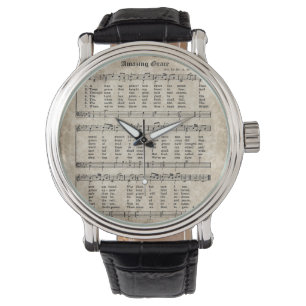 Amazing Grace  Hymn Sheet Music Watch Horloge