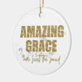 Amazing Grace Keramisch Ornament (Links)