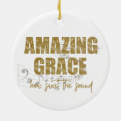 Amazing Grace Keramisch Ornament (Achterkant)