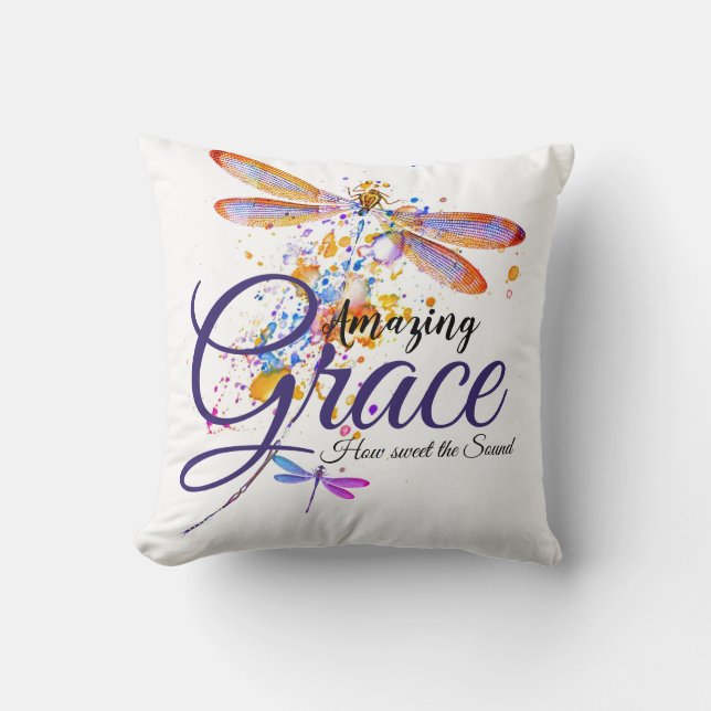 Amazing Grace Libel splash  Kussen (Voorkant)