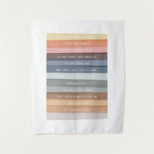 Amazing Grace Lyric Colorful Art Wandkleed