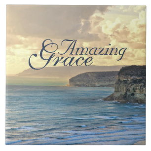 Amazing Grace Ocean Uitzicht Sunset Tegeltje