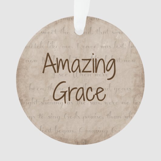 Amazing Grace Ornament (voorkant)