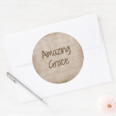 Amazing Grace Ronde Sticker (Envelop)