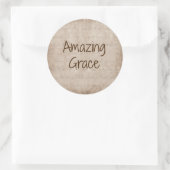 Amazing Grace Ronde Sticker (Tas)