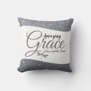 Amazing Grace Silver Sierkussen