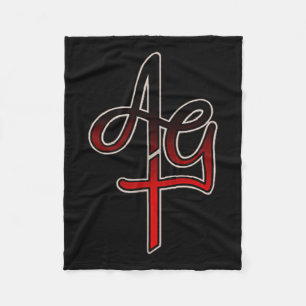 Amazing Grace Tattoo Bloedend Hart Fleece Deken