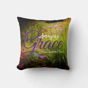 Amazing Grace wilde bloemen kussen