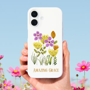 Amazing Grace Wildflowers iPhone 16 Hoesje