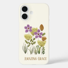 Amazing Grace Wildflowers iPhone 16 Hoesje