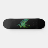 Amazing Green Dragon Mosaic Skateboard (Horizontaal)